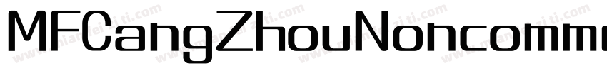 MFCangZhouNoncommercial Regular字体转换